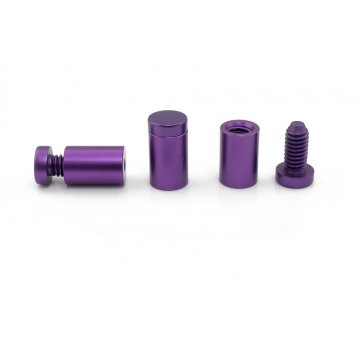 Aluminium Spacer for Plaques and Nameplates - Purple - Diameter 13mm - DDS024