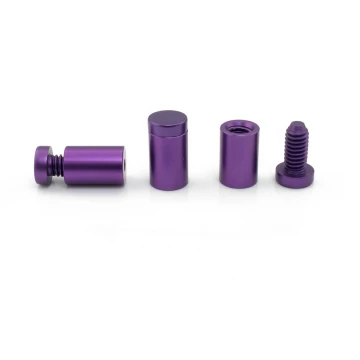Aluminium Spacer for Plaques and Nameplates - Purple - Diameter 13mm - DDS024