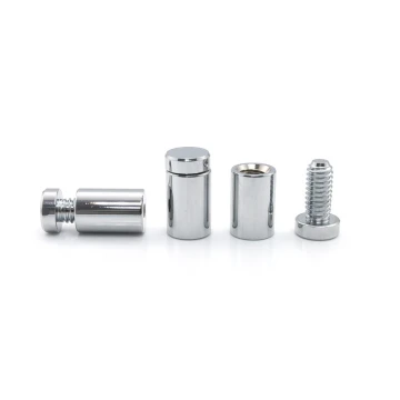 Aluminium Spacer for Plaques and Nameplates - Silver Chromed - Diameter 13mm - DDS037