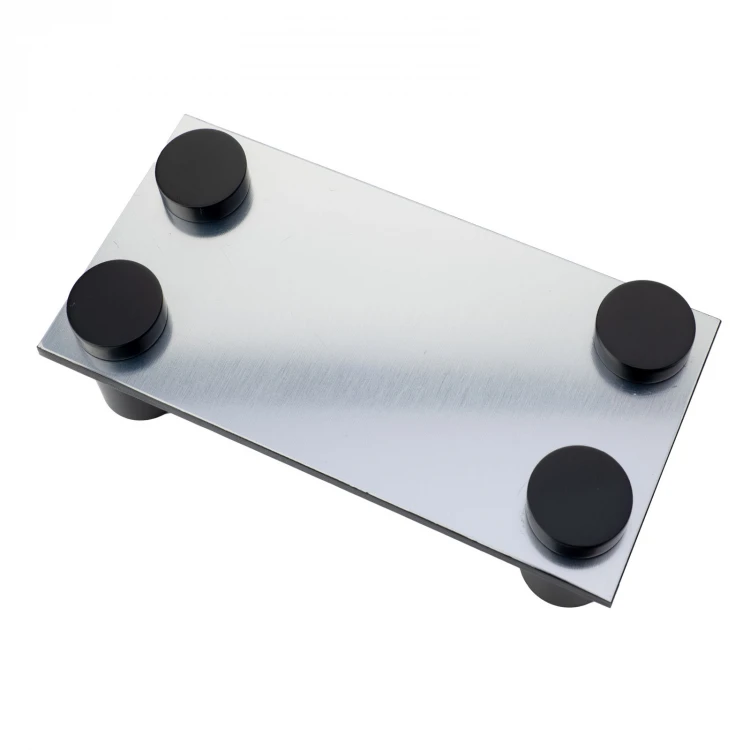 Aluminium Spacer for Plaques and Nameplates - Black - Diameter 19mm - DDS011