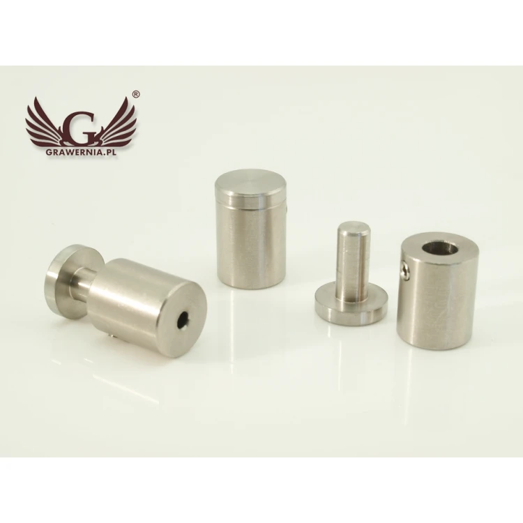 Spacer for plaques and nameplates - steel - diameter 18mm