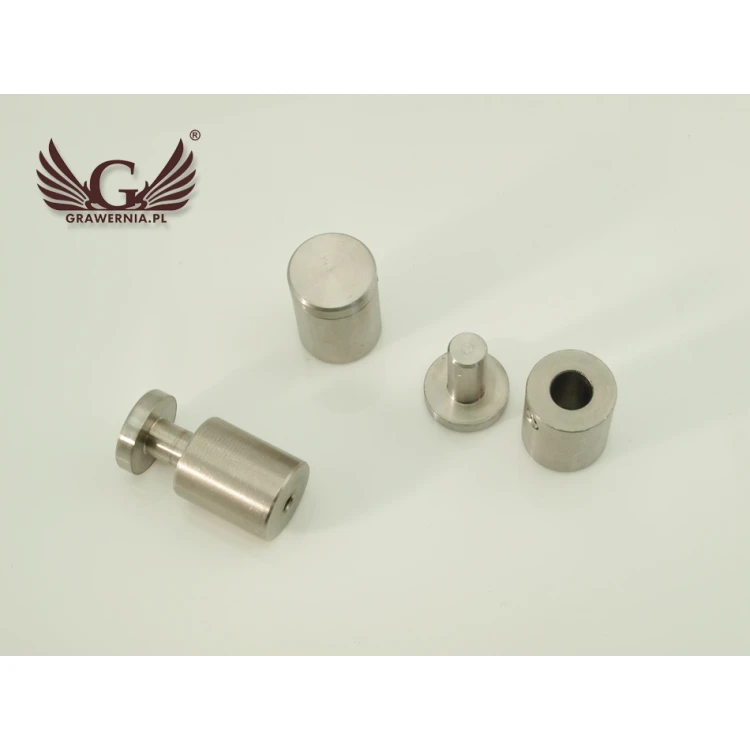 Spacer for plaques and nameplates - steel - diameter 18mm