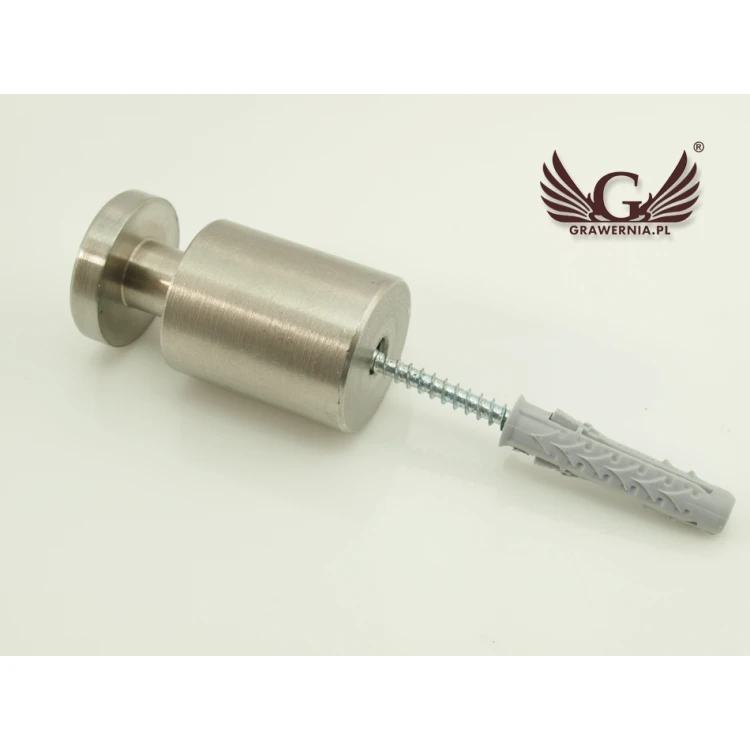 Spacer for plaques and nameplates - steel - diameter 18mm