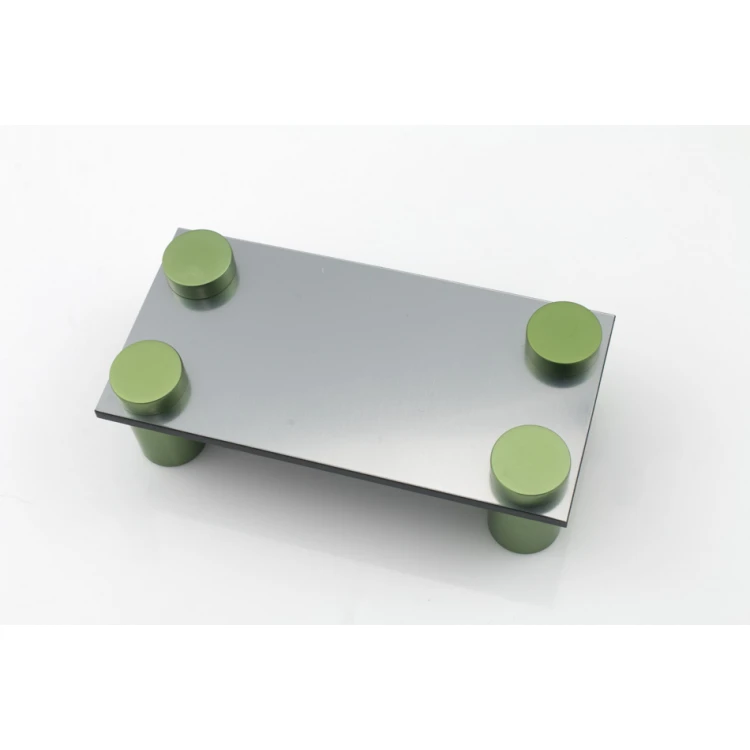 Aluminium Spacer for Plaques and Nameplates - Green - Diameter 19mm - DDS021