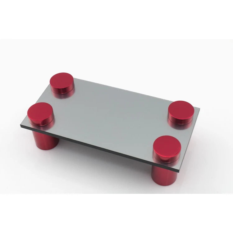 Aluminium Spacer for Plaques and Nameplates - Red - Diameter 19mm - DDS027