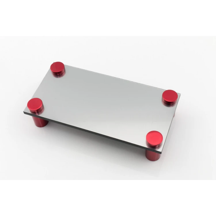 Aluminium Spacer for Plaques and Nameplates - Red - Diameter 13mm - DDS028