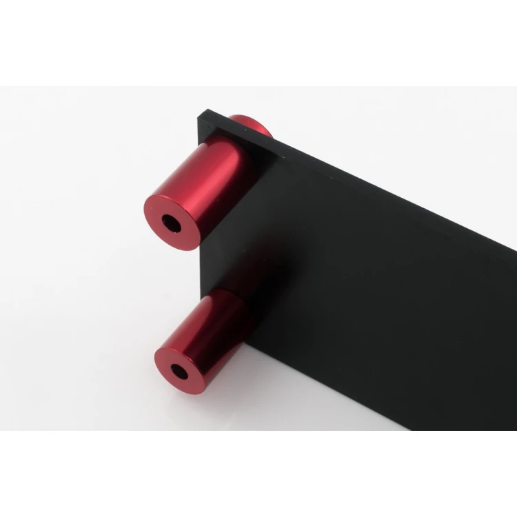Aluminium Spacer for Plaques and Nameplates - Red - Diameter 13mm - DDS028