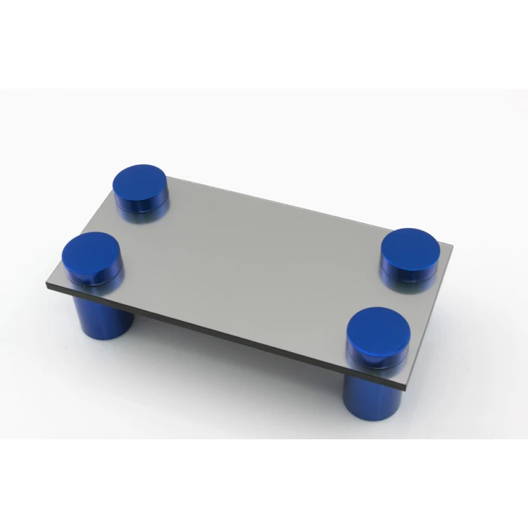 Aluminium Spacer for Plaques and Nameplates - Blue - Diameter 19mm - DDS029
