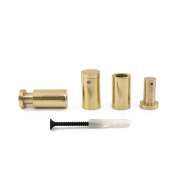 Gold Brass Spacer for Plaques and Nameplates - Diameter 15mm - DDS031