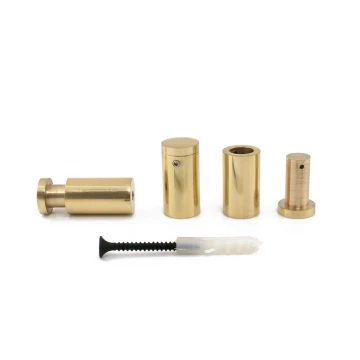 Gold Brass Spacer for Plaques and Nameplates - Diameter 15mm - DDS031