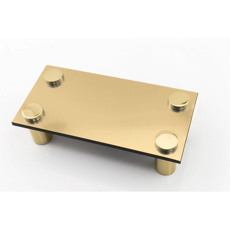 Gold Brass Spacer for Plaques and Nameplates - Diameter 15mm - DDS031