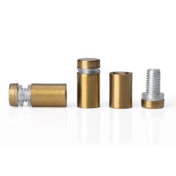 Steel Spacer for Plaques and Nameplates - Dark Gold - Diameter 12mm - DDS042
