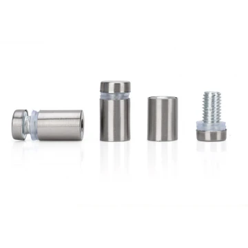 Steel Spacer for Plaques and Nameplates - Silver - Diameter 12mm - DDS043