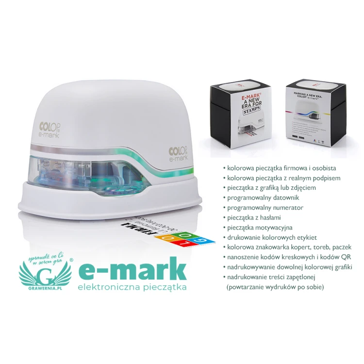 E-Mark Colop Electronic Stamp with Color Print - COL020