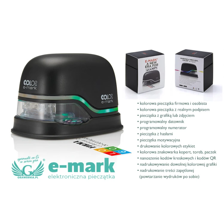 E-Mark Colop Electronic Stamp with Color Print - COL020