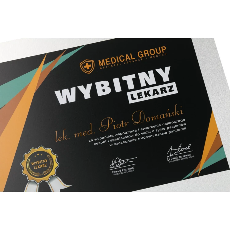 Exclusive Diploma for Doctor - Colorful UV Print - DUV053