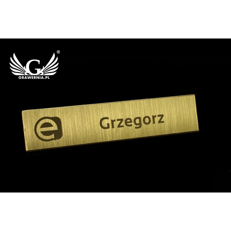 Exclusive Employee ID Badge - 54x11mm - ID036 - Brass