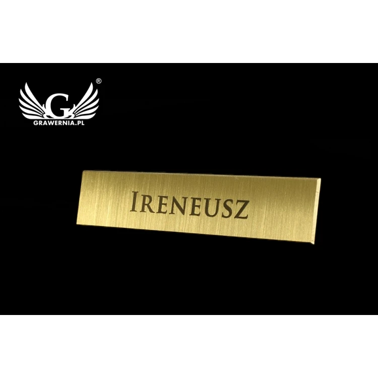 Exclusive Employee ID Badge - 54x11mm - ID036 - Brass