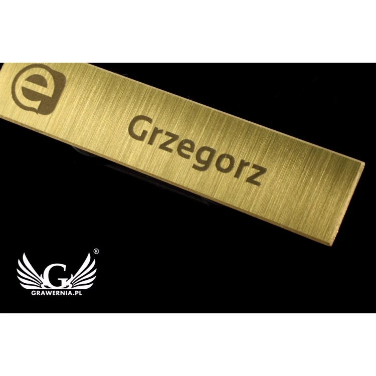 Exclusive Employee ID Badge - 54x11mm - ID036 - Brass