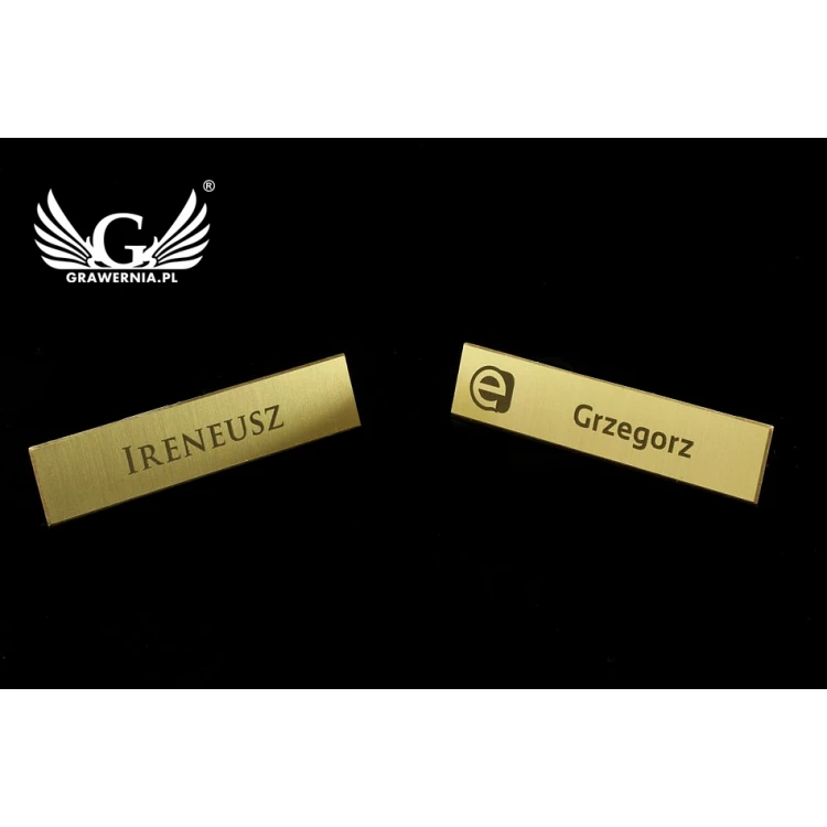 Exclusive Employee ID Badge - 54x11mm - ID036 - Brass