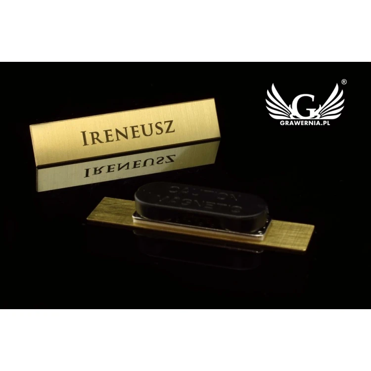 Exclusive Employee ID Badge - 54x11mm - ID036 - Brass