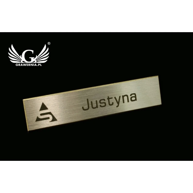 Exclusive Employee ID Badge - 54x11mm - ID037 - Silver Plated Brass