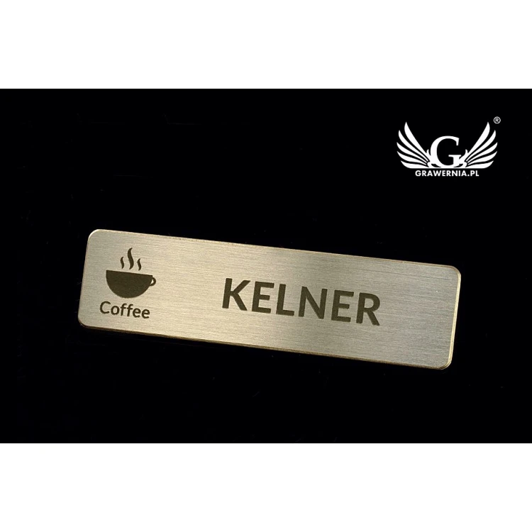 Exclusive Employee ID Badge - 64x17mm - ID040 - Silver Plated Brass