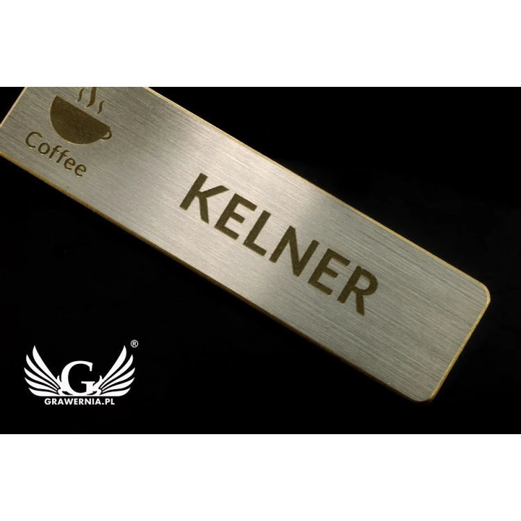 Exclusive Employee ID Badge - 64x17mm - ID040 - Silver Plated Brass