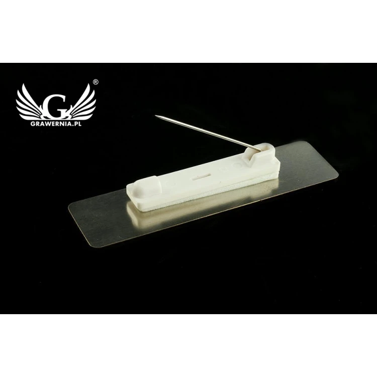 Exclusive Employee ID Badge - 64x17mm - ID040 - Silver Plated Brass