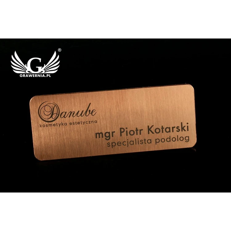 Exclusive Employee ID Badge - 66x26mm - ID041 - Copper