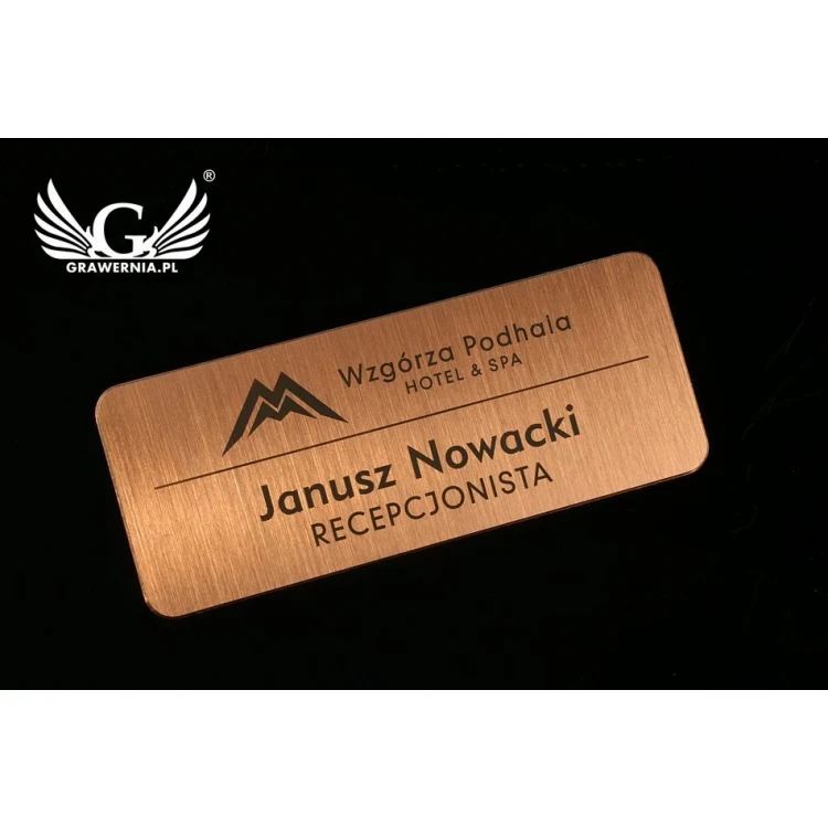 Exclusive Employee ID Badge - 66x26mm - ID041 - Copper