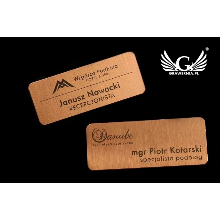 Exclusive Employee ID Badge - 66x26mm - ID041 - Copper