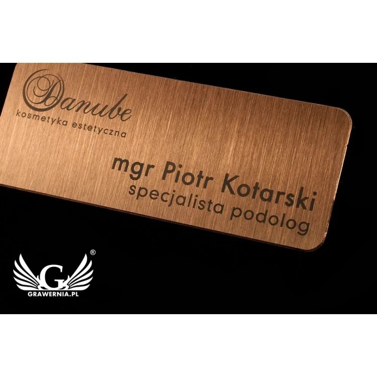 Exclusive Employee ID Badge - 66x26mm - ID041 - Copper