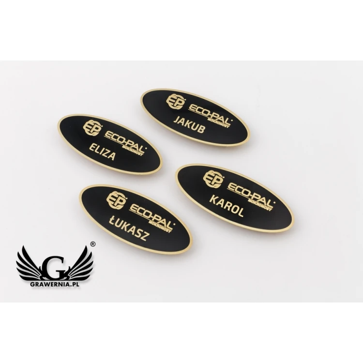 Exclusive Brass ID Tag - 66x26mm - Coated Brass - ID067