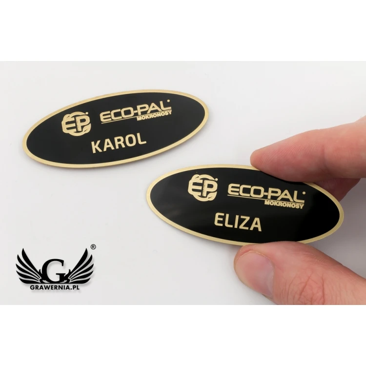 Exclusive Brass ID Tag - 66x26mm - Coated Brass - ID067