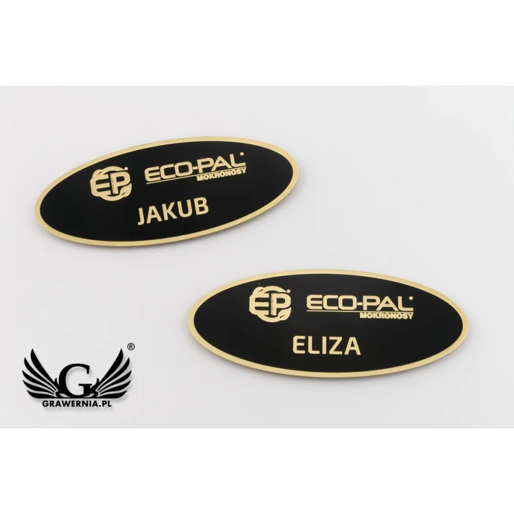 Exclusive Brass ID Tag - 66x26mm - Coated Brass - ID067