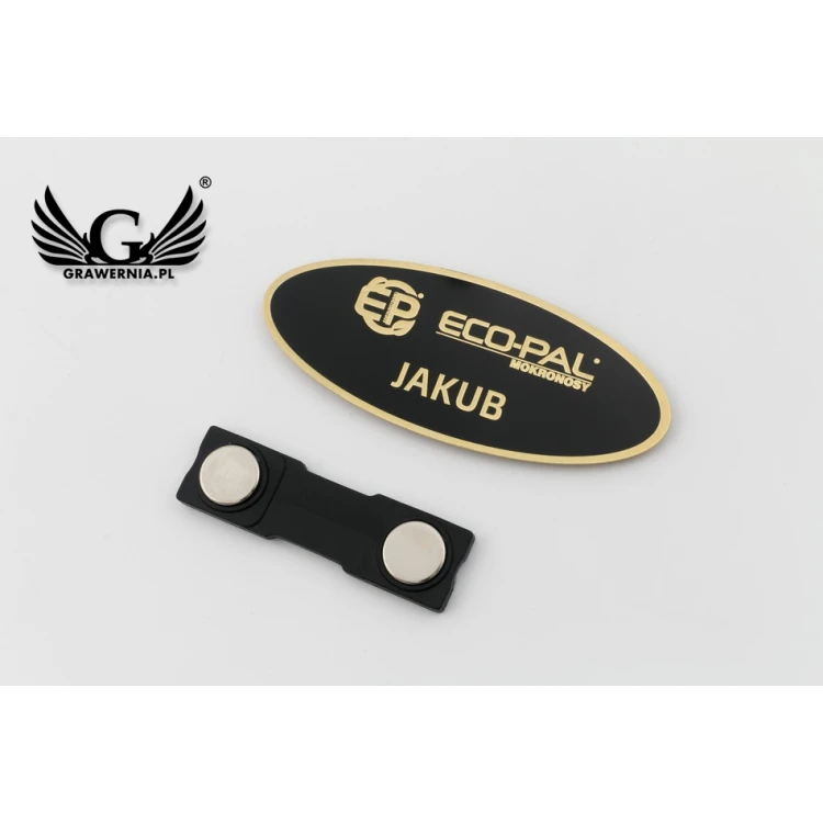 Exclusive Brass ID Tag - 66x26mm - Coated Brass - ID067
