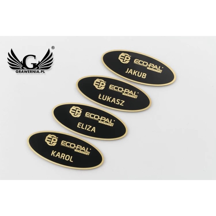 Exclusive Brass ID Tag - 66x26mm - Coated Brass - ID067