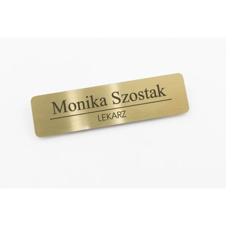 Exclusive Employee ID Badge - 64x17mm - ID039 - Brass