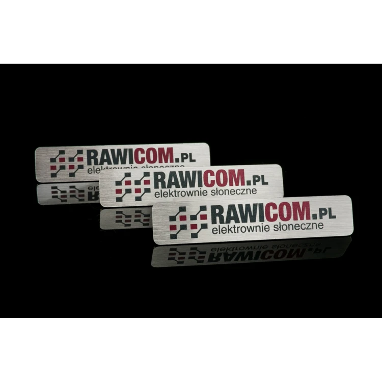 Exclusive Employee ID Badge - 65x13mm - Silver Plated Brass - ID063