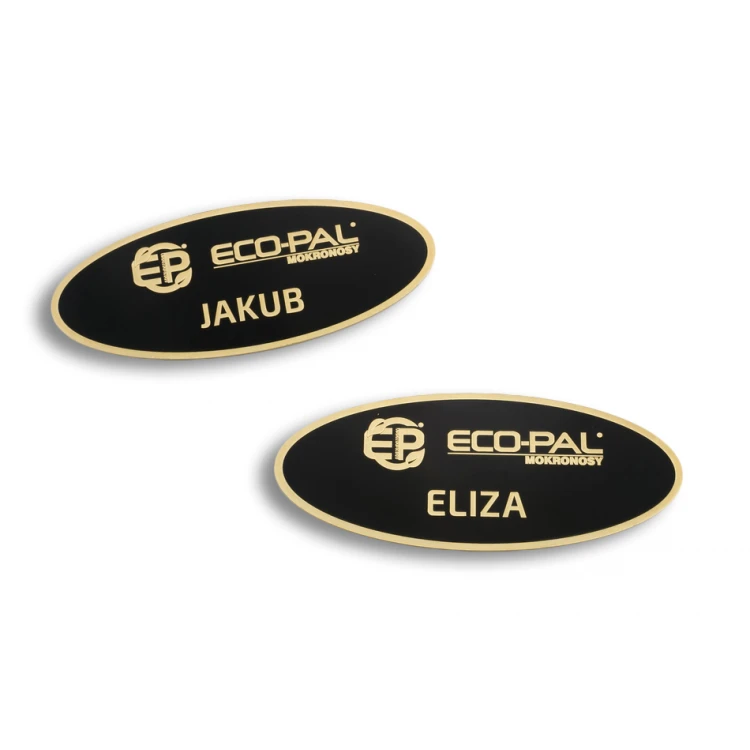 Exclusive Brass ID Tag - 66x26mm - Coated Brass - ID067