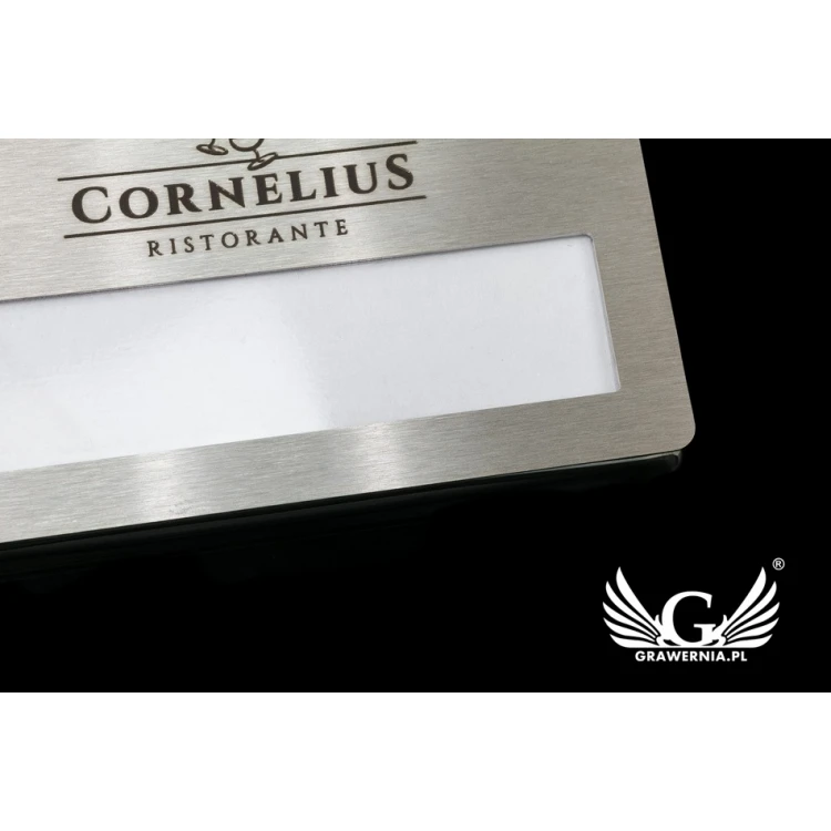 Exclusive ID Badge with Window - 68x36mm - ID092 - Steel