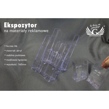 Advertising Material Display Stand - A6 Format - Model K003