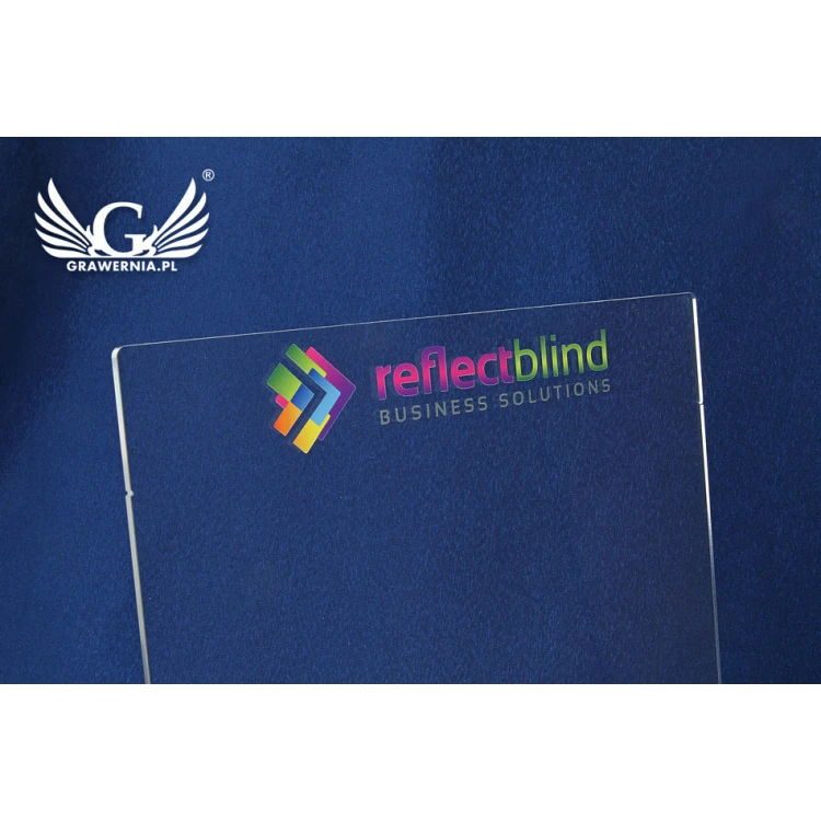 Acrylic Display Stand - A4 size - UV print logo - model K005