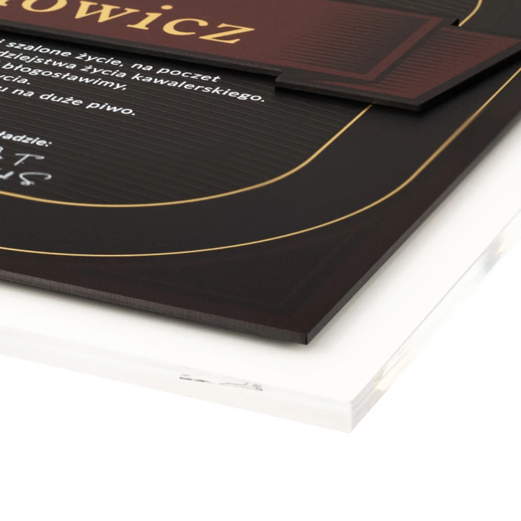 Elegant Bachelor Party Diploma - UV Print - DUV101
