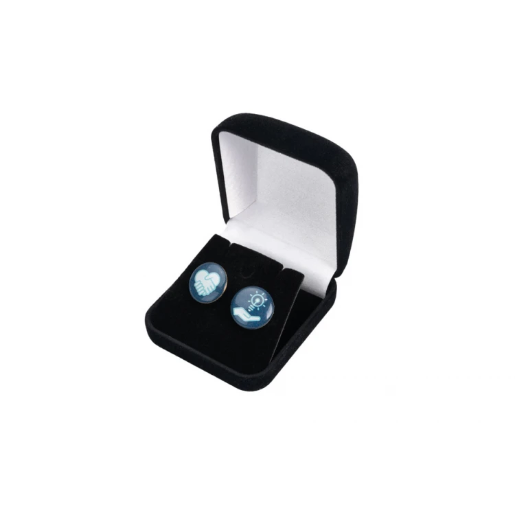 Exclusive Black Case for Metal Pins - Dimensions: 54x57x34mm - ET047