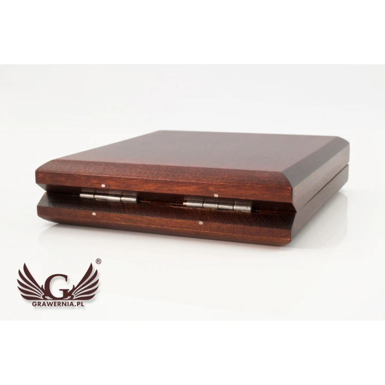Wooden case box with single slot for 70mm diameter medal - KAS06