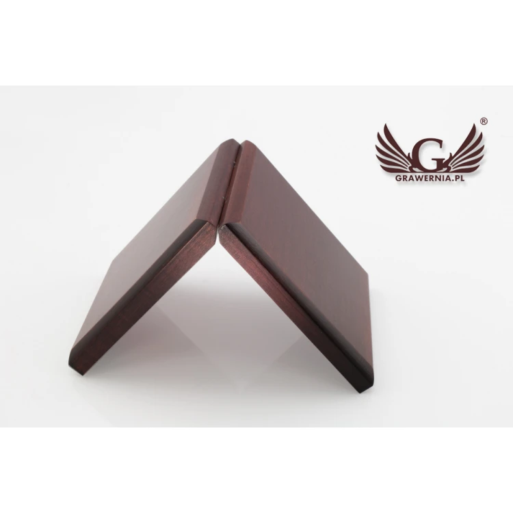 Wooden case box with single slot for 70mm diameter medal - KAS06