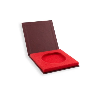 Standard Case for 70mm Diameter Medal - Red - ET021