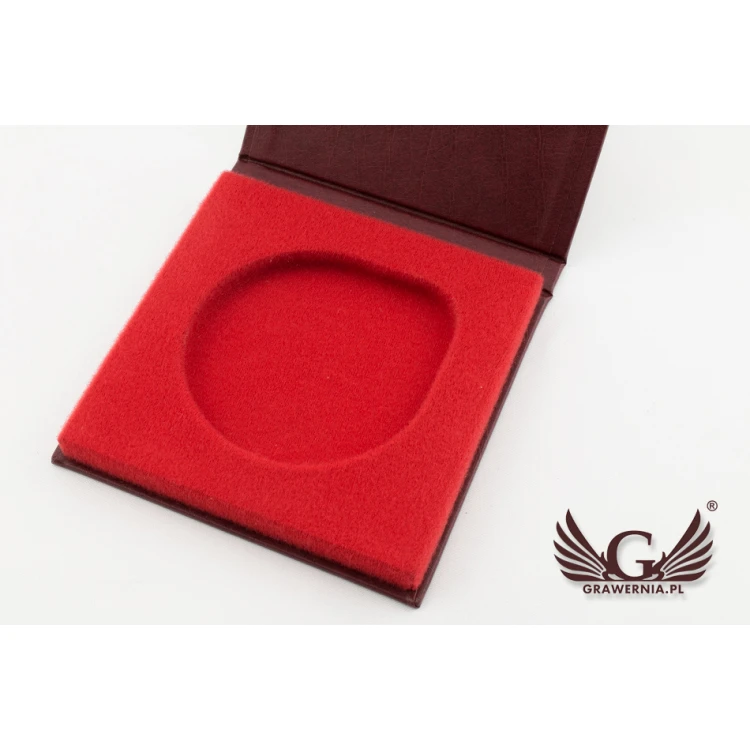 Standard Case for 70mm Diameter Medal - Red - ET021